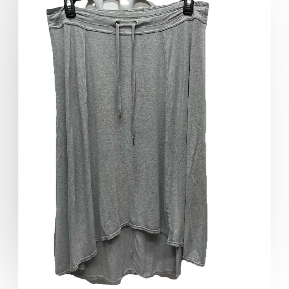 Athleta women's skirt xl asymmetrical heathered gray modest activewear